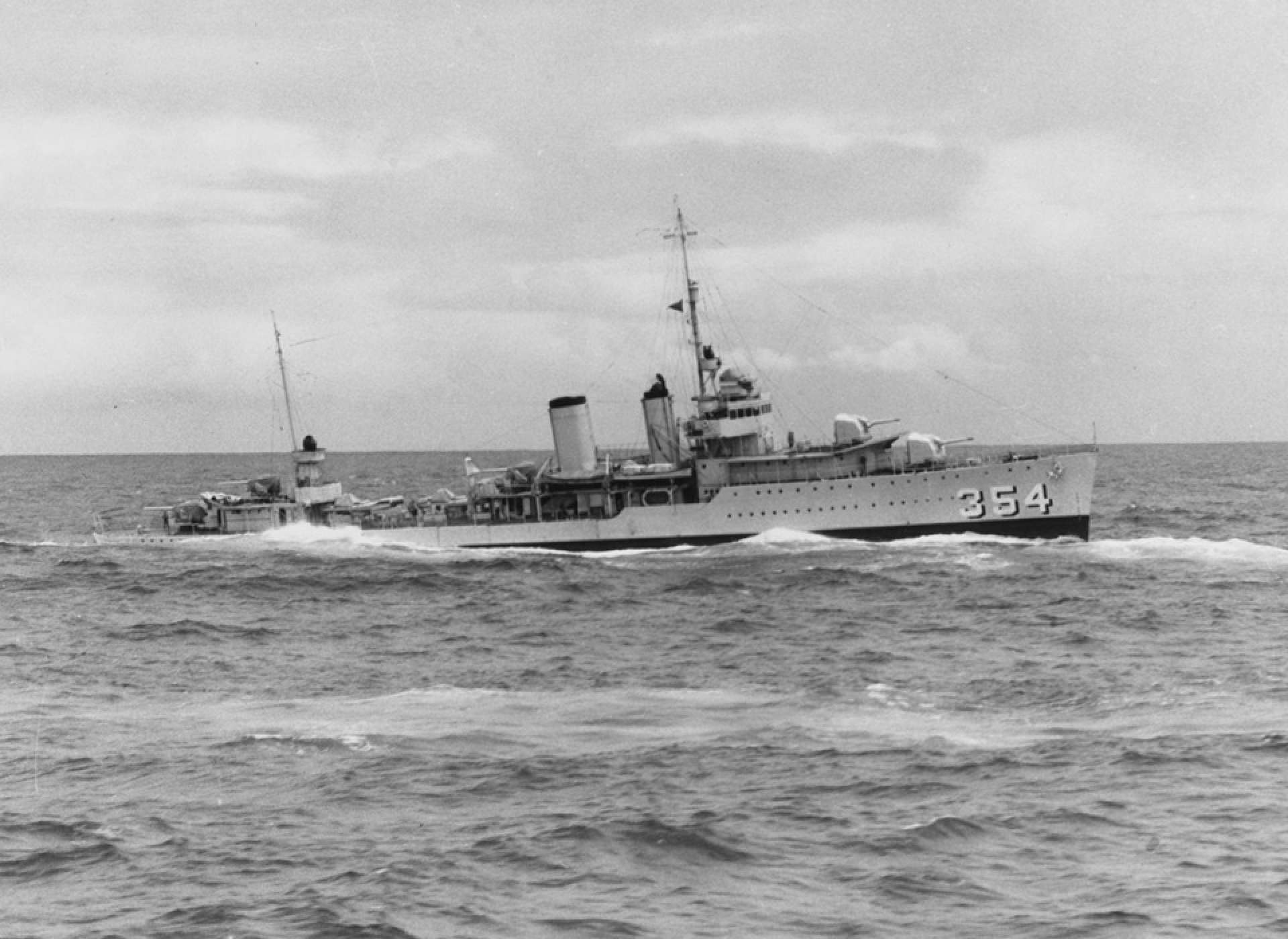 Toile Personnalisée USS Monaghan DD 354 – Photo Navire US Navy Cadeau Vétéran